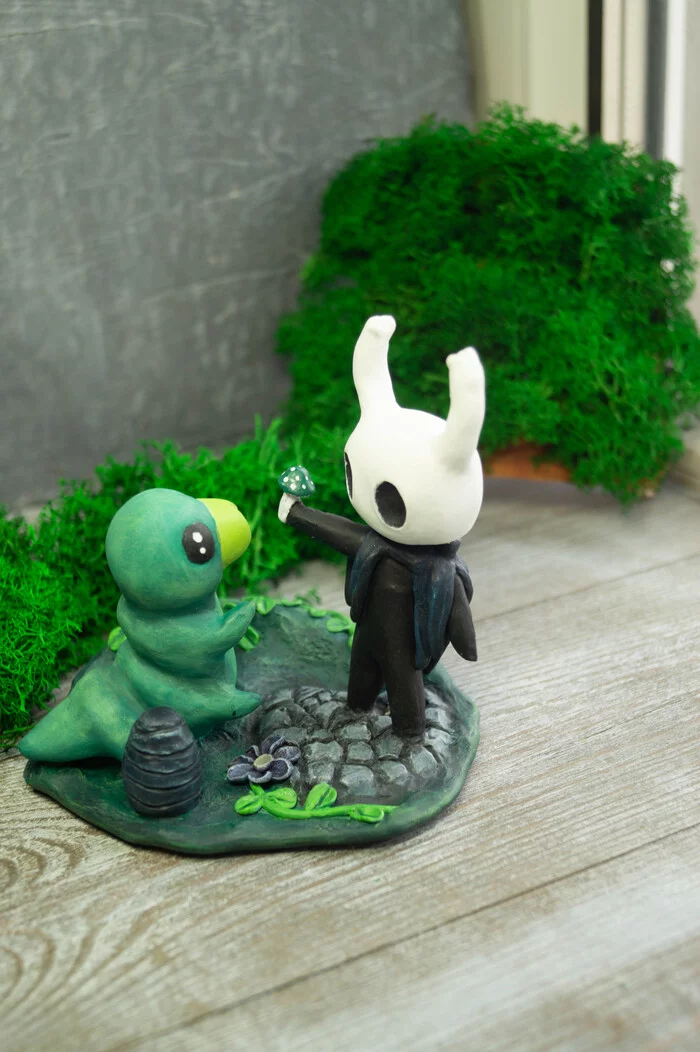 Hollow knight figure - My, Лепка, Needlework without process, Handmade, Polymer clay, Hollow knight, Computer games, Figurines, Craft, Longpost, 