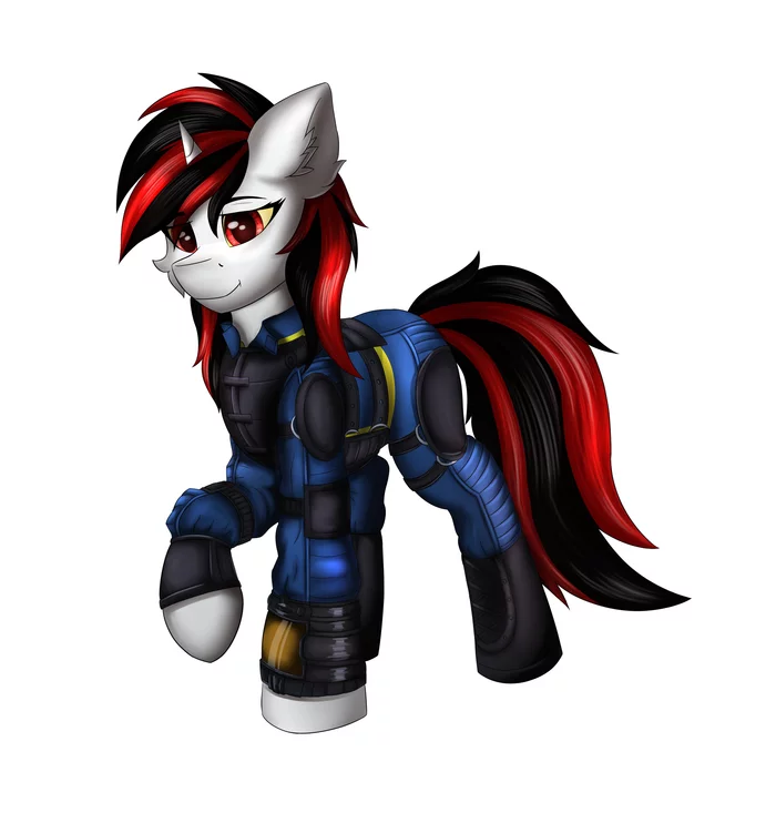 Pony - the guard of the stall - My little pony, Fallout: Equestria, MLP Blackjack, Foe: Project Horizons, 