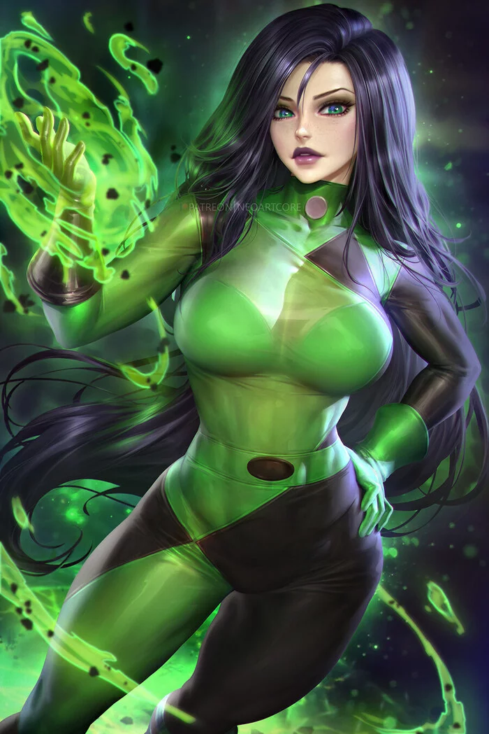 Shego - Drawing, Kim Five-with-plus, Shego, Girls, Neoartcore, Art, 