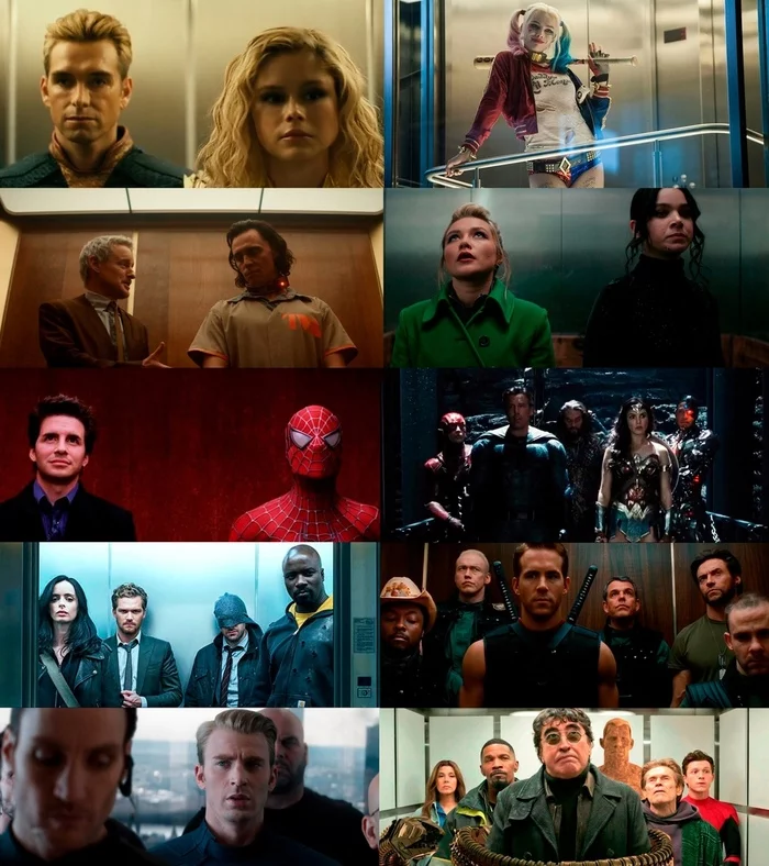 In a movie about superheroes without a scene in the elevator nowhere - Movies, Cinematic universe, Dc comics, Foreign serials, Боевики, Spiderman, Avengers, Justice League DC Comics Universe, Boys (TV series), 
