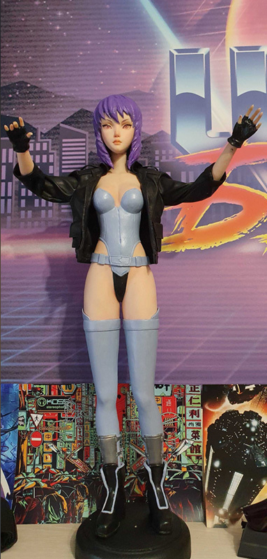 Motoko Kusanagi Ghost in the Shell - My, Kusanagi motoko, Anime, Ghost in armor, Doll, Figurines, Needlework with process, Лепка, Polymer clay, Craft, Longpost, 