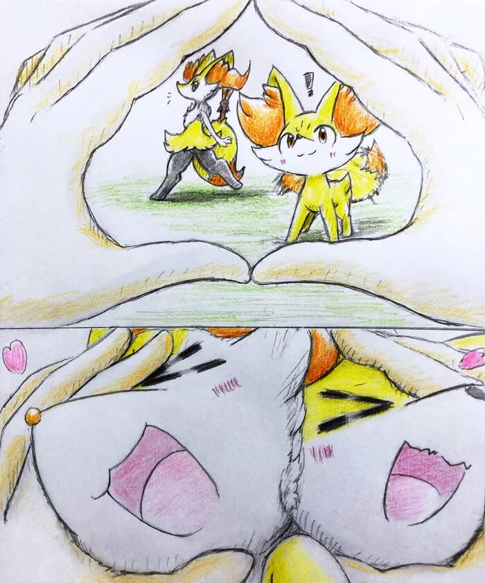 Faces - Braixen, Fennekin, Pokemon, Anime, Anime art, 