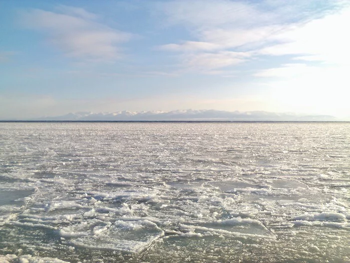 A little bit of winter Baikal in the tape - My, Winter, Nature, Baikal, Russia, beauty of nature, Lake, The nature of Russia, Severobaikalsk, Sludge, Longpost, 