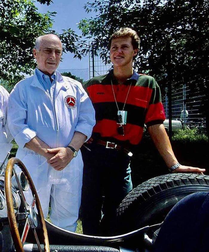 Five-time Formula 1 champion and some German - Formula 1, Juan Manuel Fangio, Michael Schumacher, 