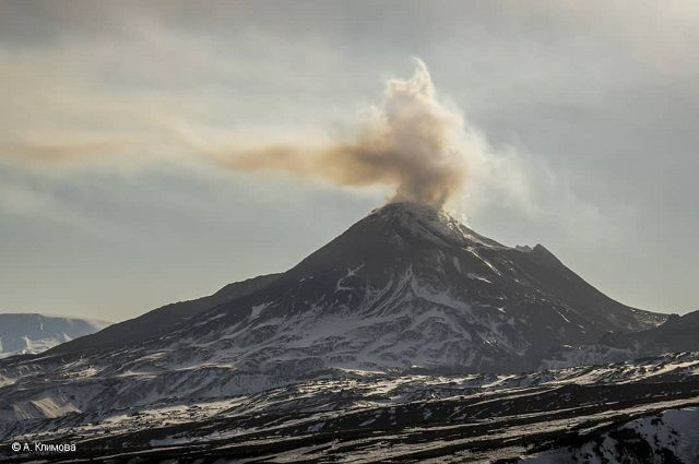 Eruption of the volcano Bezymianny in Kamchatka - My, news, Interfax, Eruption, Kamchatka, Bezymianny Volcano, NASA, Himawari-8, Meteorology, Space, Pictures from space, Longpost, GIF, 