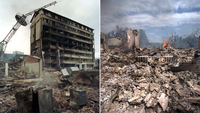 Белград после бомбардировок НАТО | Пикабу