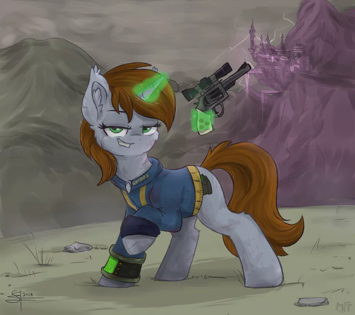 Toaster repairer - My little pony, Original character, Littlepip, Fallout: Equestria, , Airfly-Pony2014