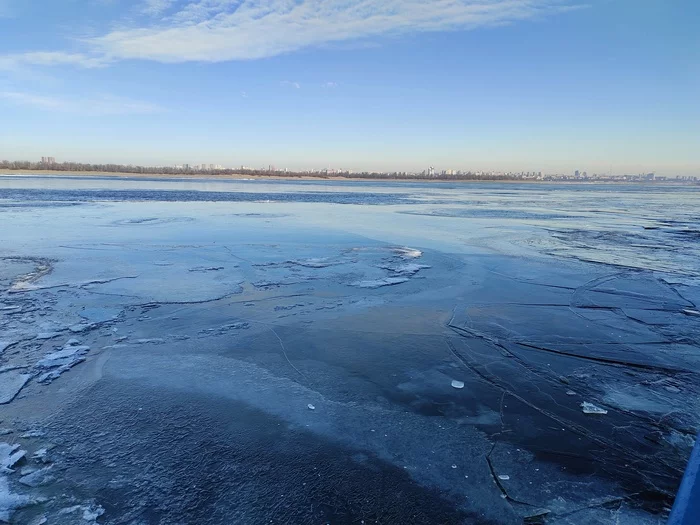 Response to the post Neva River, St. Petersburg - My, Ice, The photo, Volga river, Volgograd, Reply to post, 