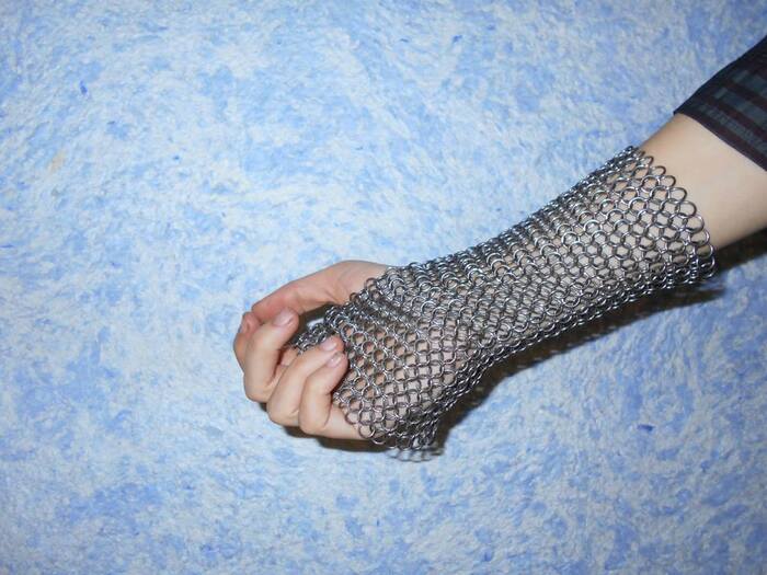 Long mitts 1*6 made - My, Chain mail, Chain weaving, Mitts, Design, Style, Chain mail jewelry