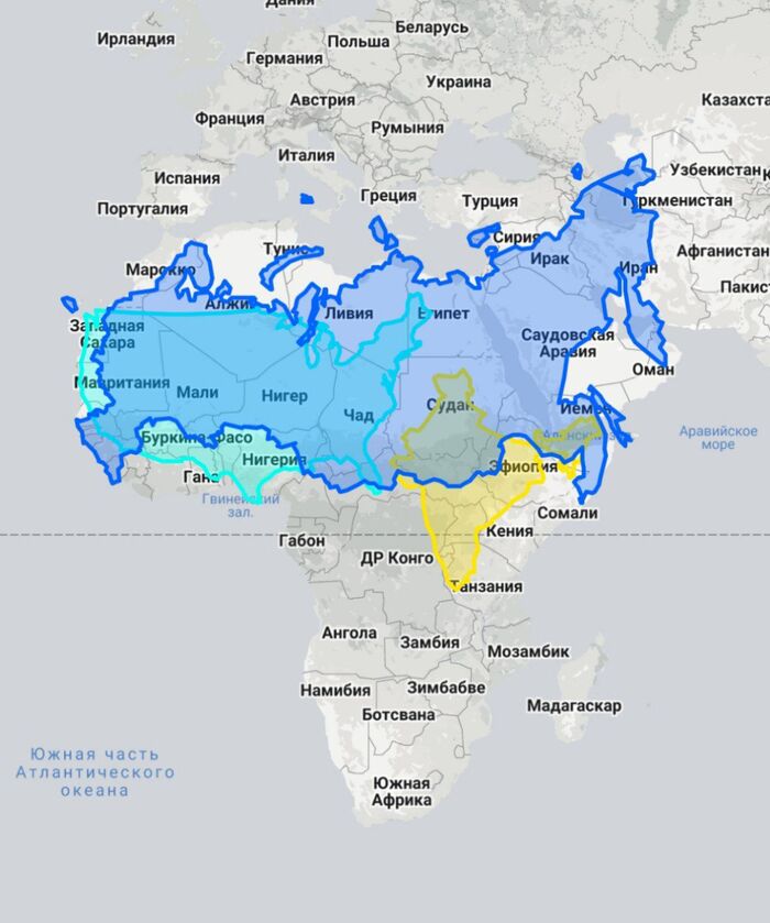 Если бы Россия была северо африканской страной , вот как она бы выглядела