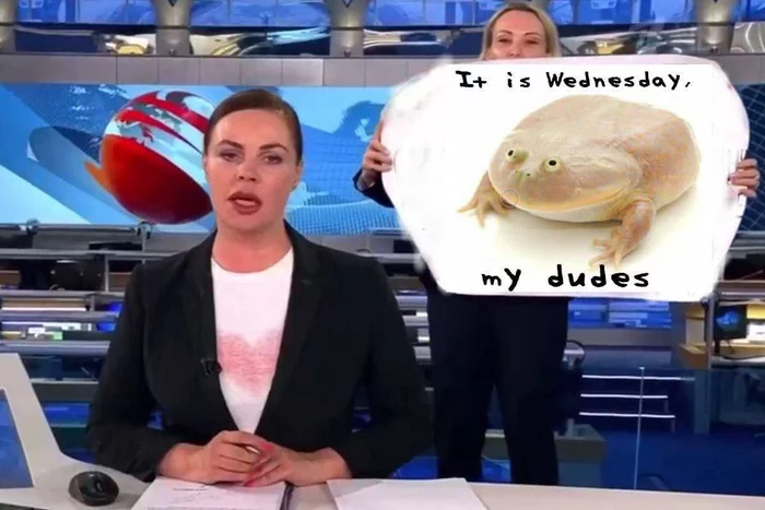 Блятб, простите за опоздание - Dank Memes, Мемы, Первый канал, It Is Wednesday My Dudes