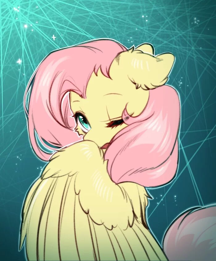 Photo on the cover of the magazine - Art, My little pony, PonyArt, Fluttershy, Swaybat