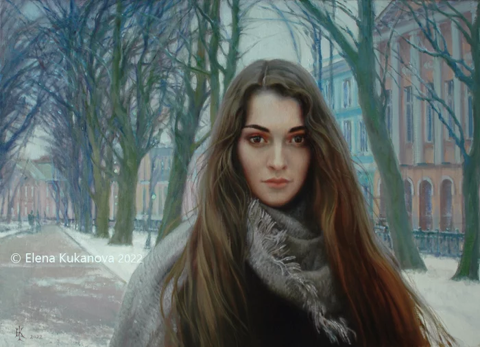 Spring is coming - My, Painting, Modern Art, Artist, Painting, Portrait, Psychological portrait, Moscow, Spring, Classical portrait, Oil painting