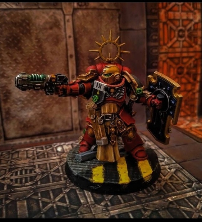 Младший лейтенант, мальчик молодой!Все хотят потанцевать с тобой! - Warhammer 40k, Моделизм, Миниатюра, Warhammer, Adeptus Astartes, Blood Angels, Primaris Space Marines, Хобби, Покраска миниатюр