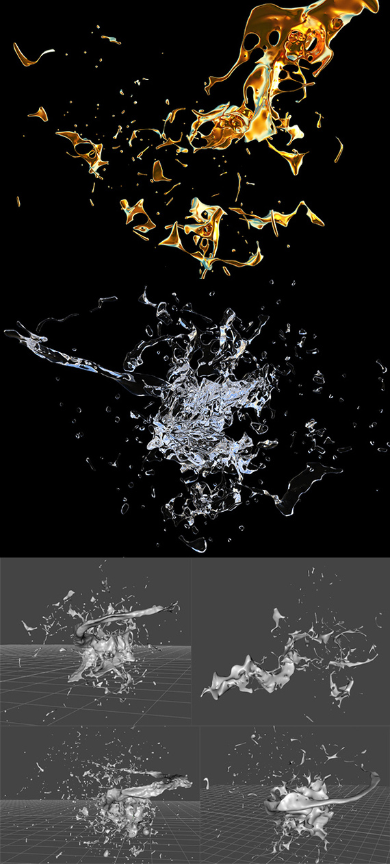 3D Splashes obj - My, Obj, 3D, Splash, Graphics, 3D graphics, Splash, An object, Spray, Design, Sale, 