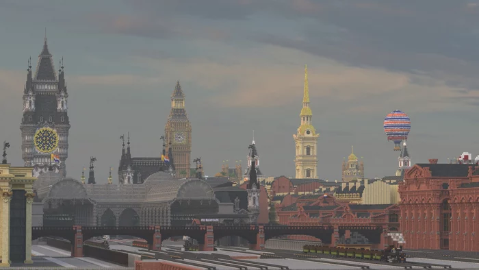 Beirut - a historic city in Minecraft - My, Minecraft, Build, London, Paris, Saint Petersburg, Belgium, France, Russia, alternative history, Longpost, 