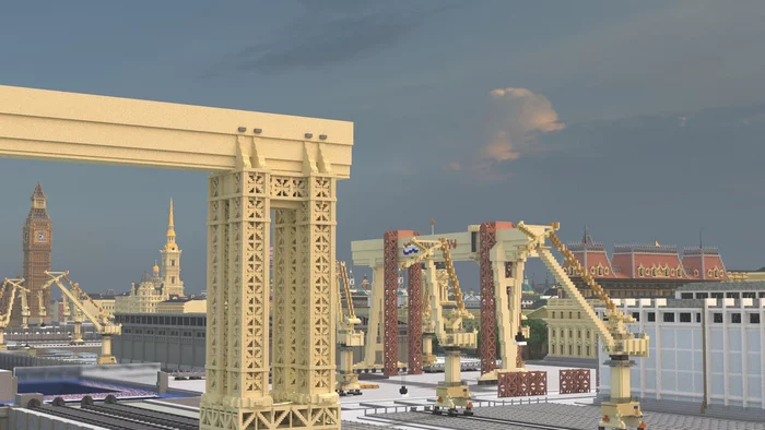 Beirut - a historic city in Minecraft - My, Minecraft, Build, London, Paris, Saint Petersburg, Belgium, France, Russia, alternative history, Longpost, 