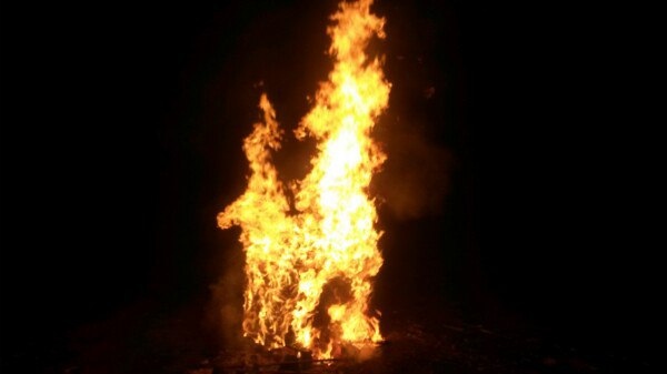 Response to the post Fire Boy - My, The photo, Mood, Fire, It seemed, Pareidolia, Horses, Reply to post, 