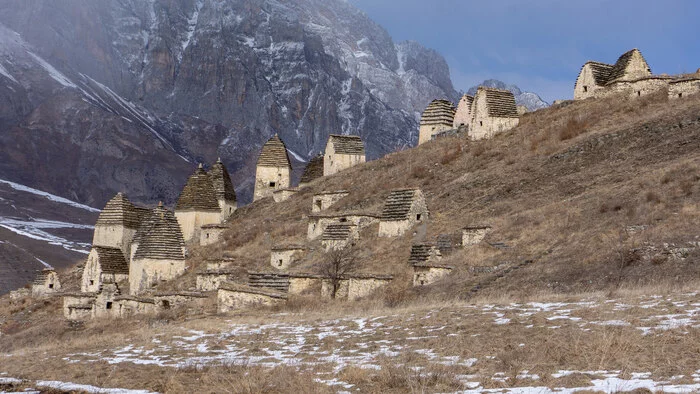 Winter trip to North Ossetia - My, North Ossetia Alania, Caucasus, The mountains, Necropolis, Dargavs, Fiagdon, Travels, Longpost, 