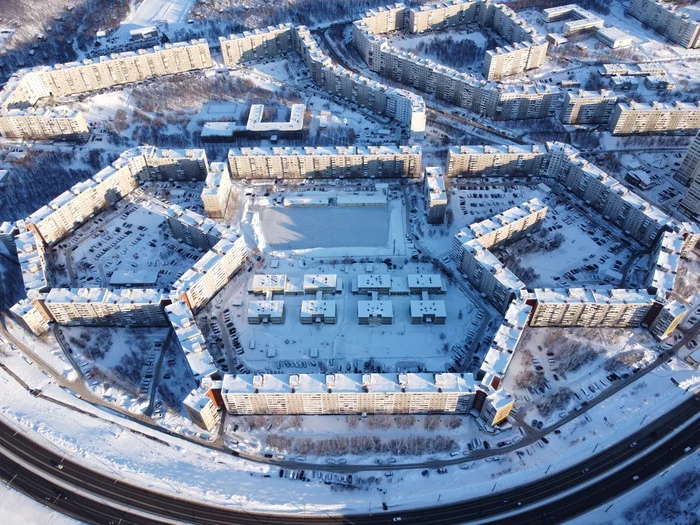 The longest house in Russia - My, Murmansk, Murmansk region, Russia, Architecture, Kola Peninsula, Longpost, 