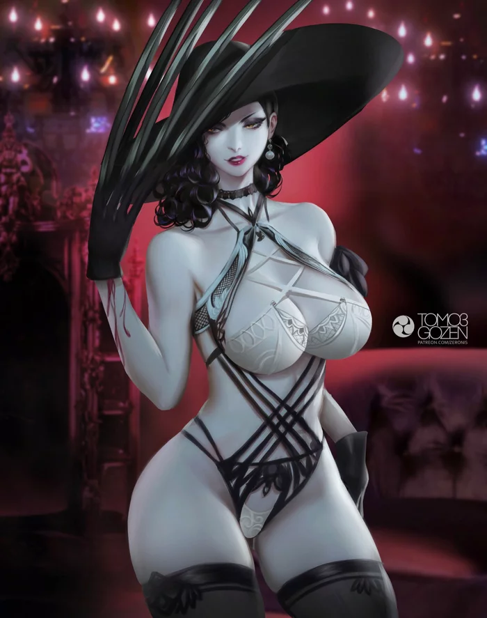 Lady Dimitrescu - NSFW, Resident evil, Lady Dimitrescu - Resident Evil, Resident Evil 8: Village, Art, Games, Erotic, 