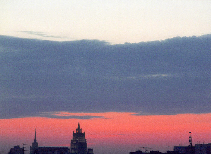 Celestial Tricolor - Sky, Tricolor, Sunset, Russia, The photo, Flag, beauty, Patriotism, 