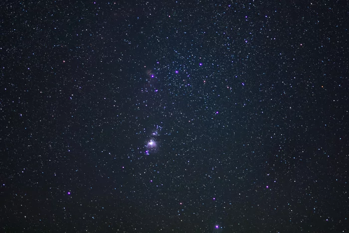 Part of the constellation Orion on Sony a6300 and Sony 50mm f/1.8 without tracker - My, Space, Astrophoto, Astronomy, Orion, Sony, Chuvashia, 