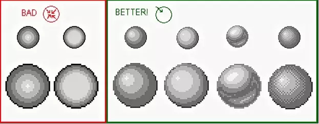 Basics of drawing pixel art - Gamedev, Development of, Pixel games, Pixel, Art, GIF, Video, Soundless, Longpost, 