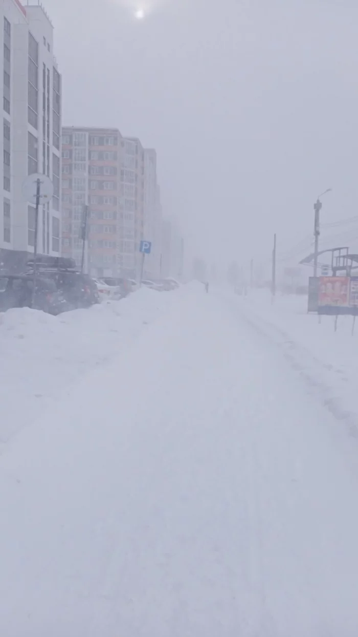 How is the weather in Chelyabinsk? - My, Weather, Blizzard, Snow, Chelyabinsk, 