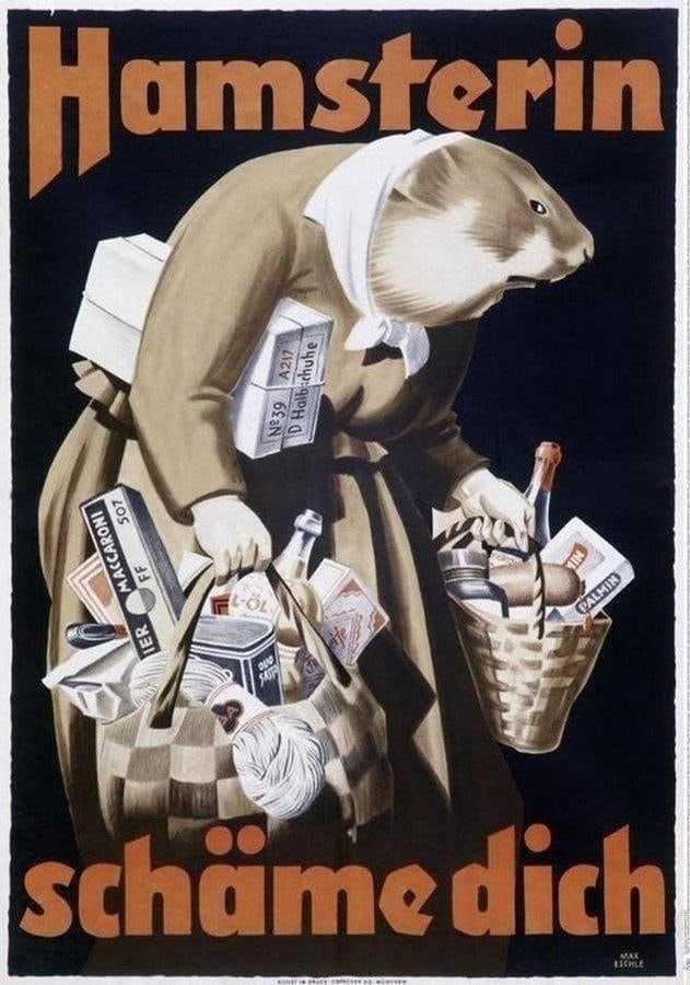 Hamsters disgrace you! - Poster, Germany, Sugar, Products, 