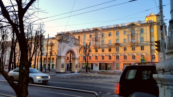 Vitebsk. Kirov - My, Vitebsk, Republic of Belarus, The street, Morning, Sunrise, Square, The photo, 