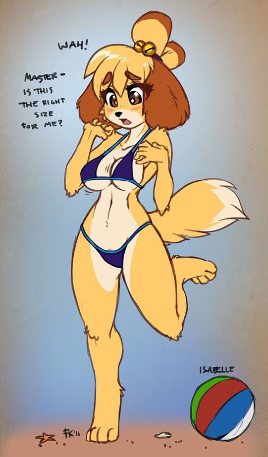  -     ? Animal Crossing, , Isabelle, Furry edge, Furry Canine, Furry Dog, Fluff-kevlar