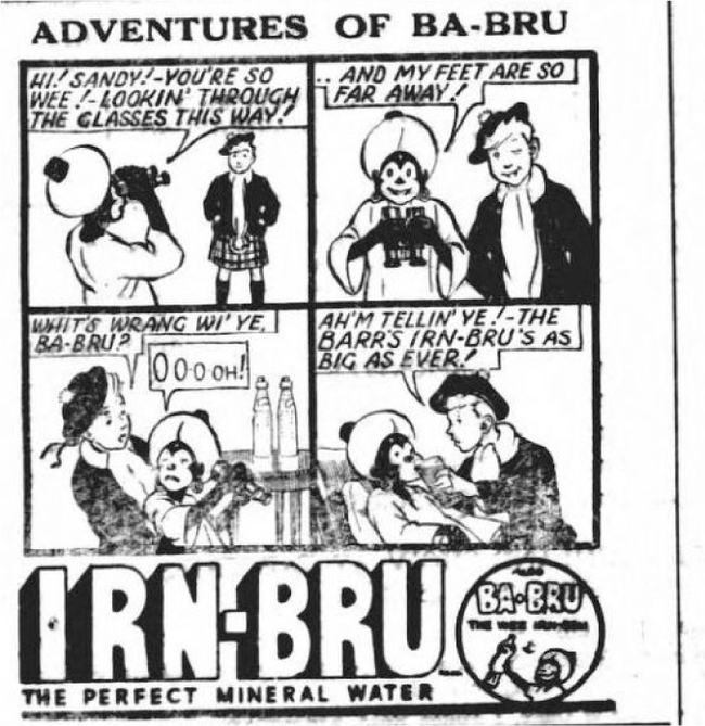 Iron Brew . Scottish iron brew. (For those who do not like to read, I took to the very beginning 15 facts about Irn-Bru) - My, Products, Brands, Advertising, Lemonade, Story, Marketing, Youtube, Informative, Creative advertising, Scotland, Video, Longpost, 