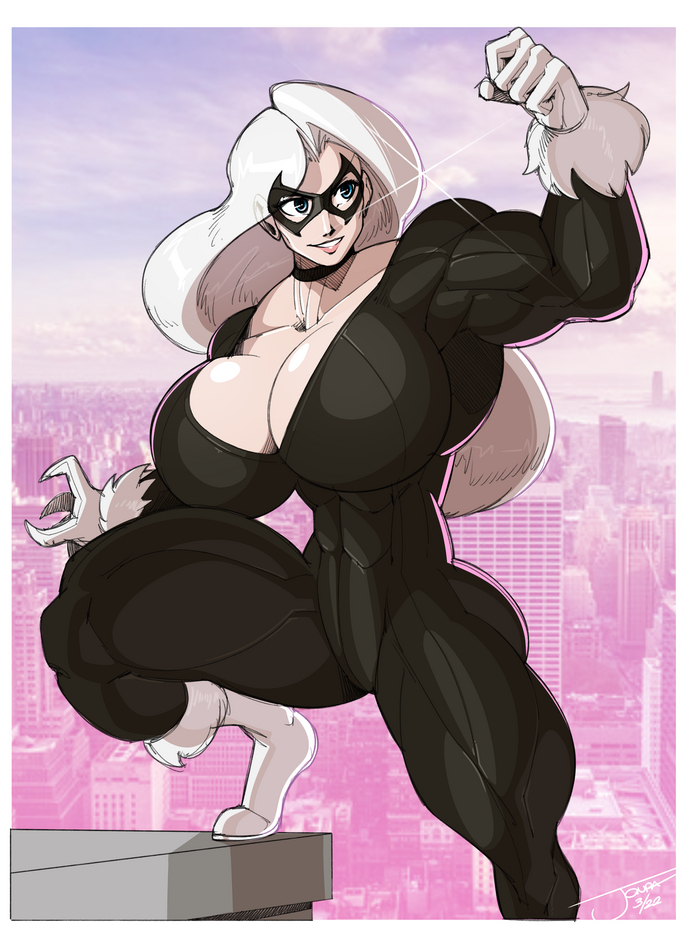 Beefcake Kitty Jonpadraws, Muscleart,  , Marvel,   (Marvel Comics), , , 