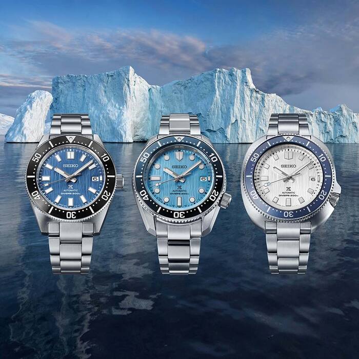 SEIKO Prospex Save the Ocean 2022. New models in shades of glacial ice - New items, Wrist Watch, Clock, 