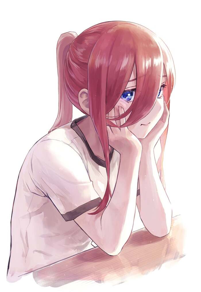 Anime Art , Anime Art, Gotoubun No Hanayome, Nakano Miku