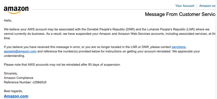 GoDaddy and Amazon block DNR accounts - My, Blocking, DPR, Recognition of the independence of the DPR and LPR, Amazon, Godaddy, Longpost, Politics, 