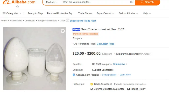 Yeah, well, their ... Opu with such prices! - Alibaba, Screenshot, Titanium dioxide, Butt plug, 