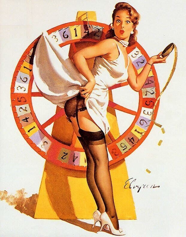 American Dream... - A selection, Artist, Pin up, USA, 1950, Art, Women, Aesthetics, Painting, Retro, Longpost, 