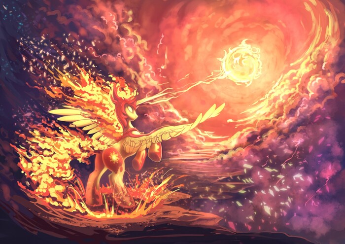     , My Little Pony, Ponyart, Daybreaker, Dragonataxia