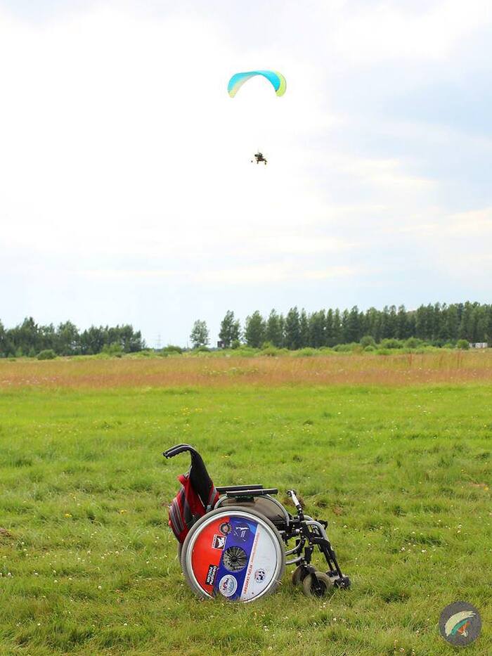 WHEN THERE IS A GOAL - THERE IS ALWAYS A WAY OUT! A dream come true to be closer to the Sun... - My, Motorized paraglider, Flight, Disabled person, Disabled carriage, Dream, Yaroslavl, Sky, Tourism, Extreme, , Igor Skikevich