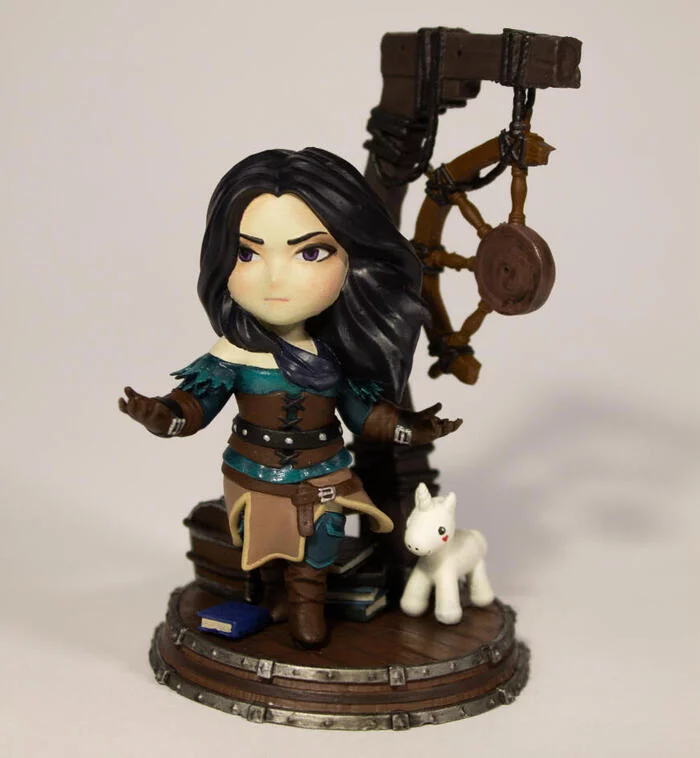 Dying Baby Yenifer - My, Painting miniatures, Figurines, 3D печать, 3D printer, Collecting, Scale model, Miniature, Witcher, Yennefer, The Witcher 3: Blood and Wine, The Worlds of Andrzej Sapkowski, Collection, Craft, Longpost, 
