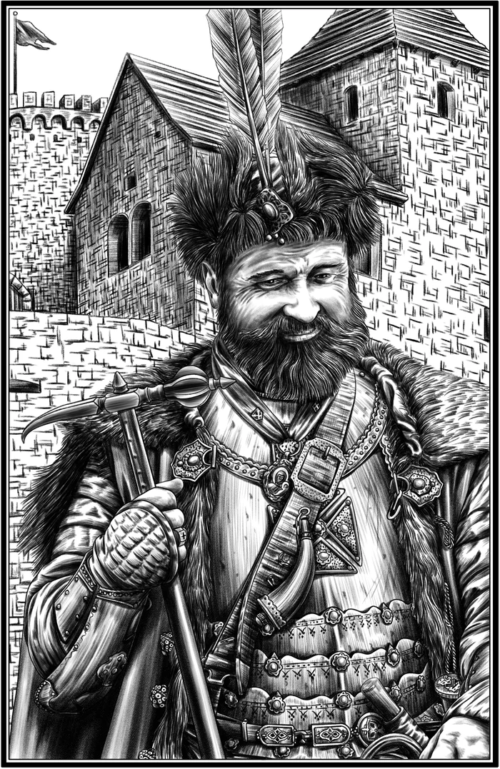 Polish tycoon - My, Art, Graphics, Poland, Story, Warrior, Magnate, 