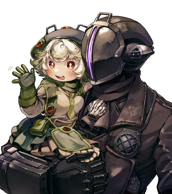 Bondrewd & Prushka - Art, Anime, Anime art, Made in abyss, Bondrewd, Prushka, Longpost, 