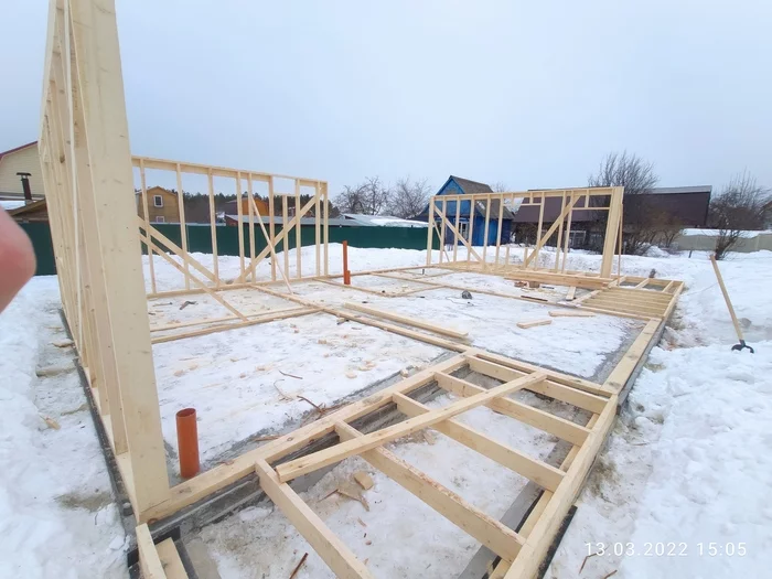 Construction of a frame house. Part 2 - My, Construction, Dacha, House, Dream, Longpost, Frame house