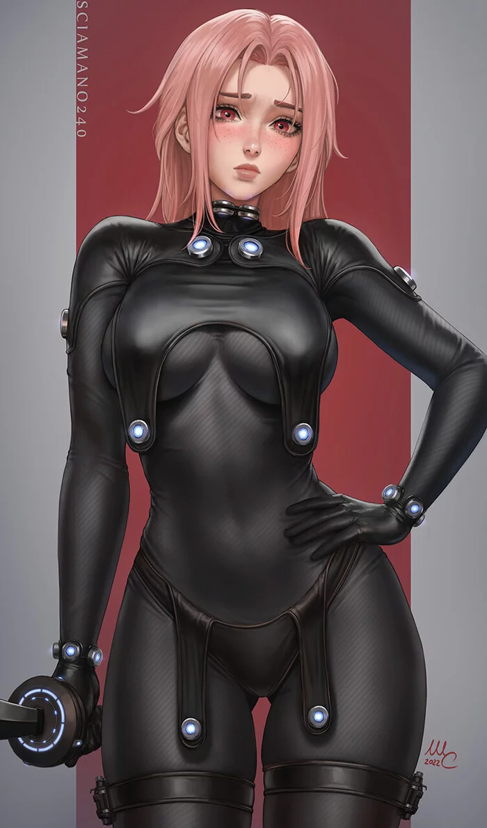 Gantz - Рисунок, Манга, Gantz, Хлоя, Original Character, Девушки, Sciamano240, Арт