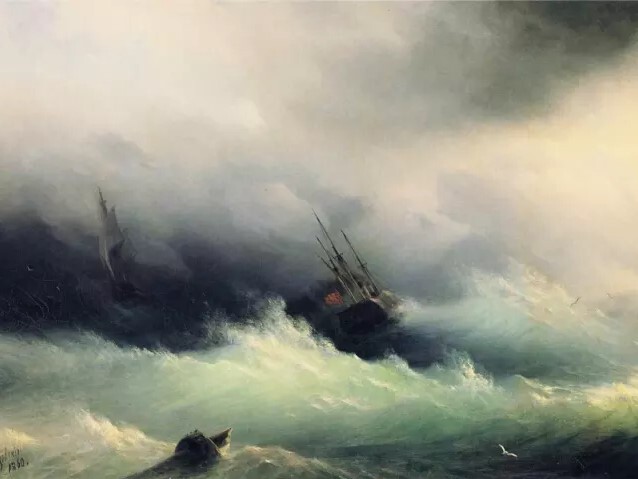 How easy it is to assess the strength of the wind and the condition of the sea. Beaufort scale in Aivazovsky's paintings - Sea, How is it done, Vacation, Relaxation, Yachting, Yacht, Aivazovsky, Painting, Art, Longpost