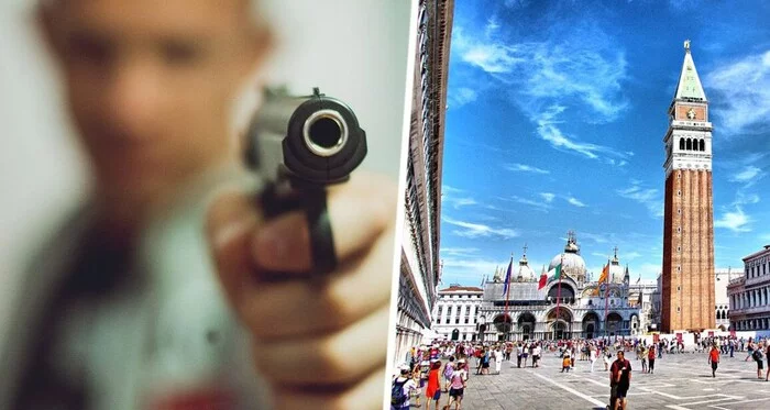 In the popular tourist city of Europe, travelers began to issue pistols (water) - news, Tourism, Venice, Armament, Seagulls, Italy, Туристы, City hall, Politics