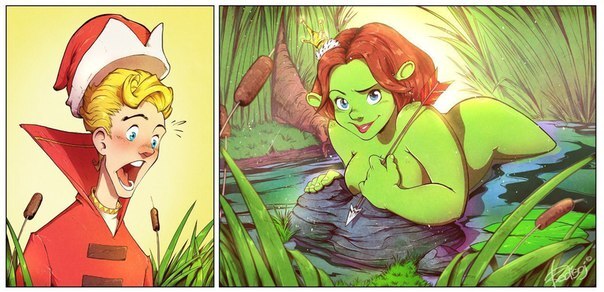 Princess Frog - Story, Princess Frog, Shrek, Fiona