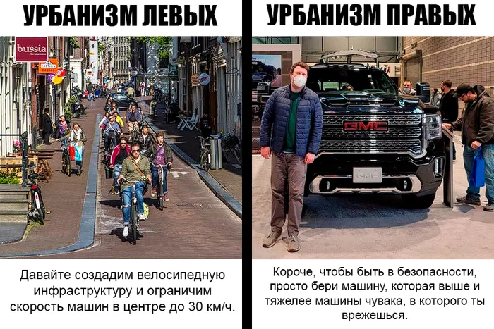 Difference in approaches - My, Car, A bike, Urbanism, Memes
